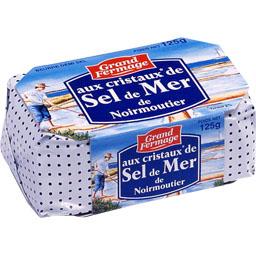 GRAND FERMAGE BEURRE CRISTAUX SEL DE MER NOIRMOUTIER GRAND FERMAGE 125G