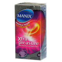 MANIX PRÉSERVATIF XTRA PLEASURE MANIX X12 BROSSE ET DUPONT