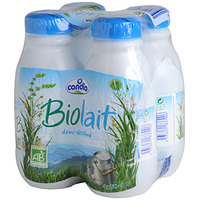 BIOLAIT BIOLAIT 1/2 ÉCRÉMÉ BOUTEILLE PLASTIQUE 4X50CL