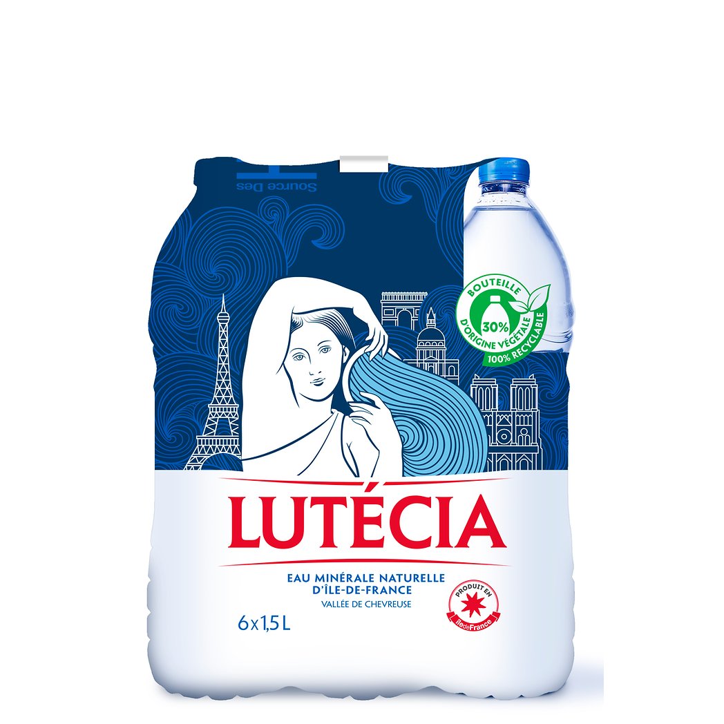 LUTECIA Eau minérale Plastique 1500ml x6