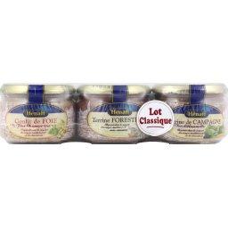 HENAFF CLASSIQUE CAMPAGNE/FORESTIÈRE/CONFIT X3 180 GRAMME