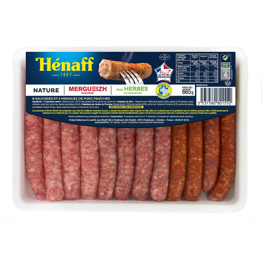 HENAFF Merguez & Barquette 12's 665g