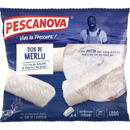 PESCANOVA DOS DE MERLU BLANC PESCANOVA SANS PEAU SURGELES X4 400G