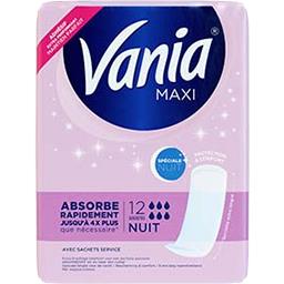 VANIA SERVIETTES MAXI NUIT VANIA X12