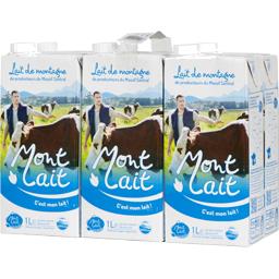MONT LAIT LAIT UHT MON LAIT 15G MONTAGNE PACK X6