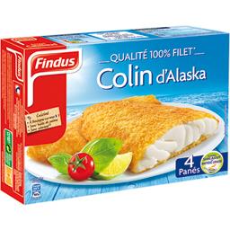 FINDUS FILET DE PANÉS COLIN LIEU FINDUS X4 400G