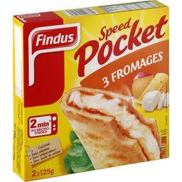 FINDUS SPEED POCKET 3 FROMAGES FINDUS 250G
