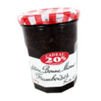 BONNE MAMAN CONFITURE FRAMBOISE BONNE MAMAN 370G+20%GRT