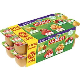 ANDROS DESSERT PANACHE POMME NATURE+POMME POIRE ANDROS X16 OFFRE DECOUVERTE