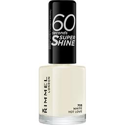 RIMMEL VAO 60 SECONDS SUPER SHINE WHITE HOT LOVE 703 8ML