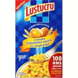 LUSTUCRU GRANDES COQUILETTES AUX OEUFS LUSTUCRU 250G