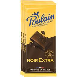 POULAIN Tablette fin 47%cacao 100g x3