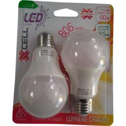 XXCELL AMPOULE LED BULBE E27 CLASSIQ 8.5W BLI X2
