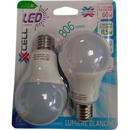 XXCELL AMPOULE LED BULBE E27 CLASSIQ 8.5W BLI X2