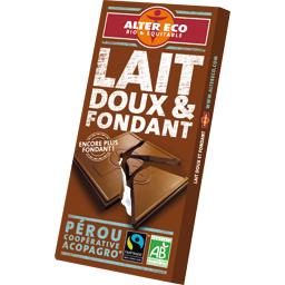 ALTER ECO CHOCOLAT LAIT FONDANT BIO ALTER ECO 100G