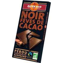 ALTER ECO CHOCOLAT NOIR FÈVE DE CACAO BIO ALTER ÉCO 100G