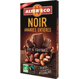 BJORG CHOCOLAT NOIR AMANDE ENTIÈRE 200G