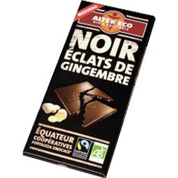 ALTER ECO CHOC NR GINGEMBRE BIO 100G