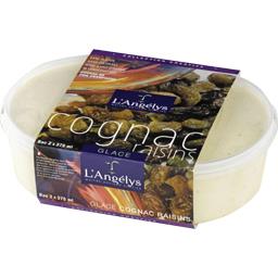 L.ANGELYS CRÈME GLACÉE ARTISANALE COGNAC/RAISINS BAC 750ML L.ANGÉLYS