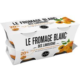 LES FAYES Fromage frais d'abricot Pot 125g x4