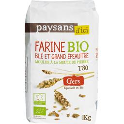 ETHIQUABLE FARINE DE BLÉ GRANS EPEAUTRE DU GERS BIO ETHIQUABLE 20 GRAMME