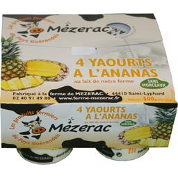 GAEC-MEZERAC FERM YAOURT NORMAL FRUIT 4X 125G ANAN