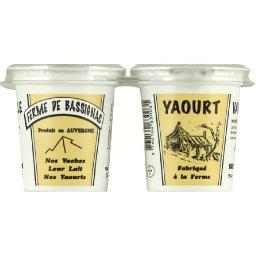 FERM-BASSIGNAC YAOURT NORMAL AROMATISE SUCRE 4X 125G VANIL