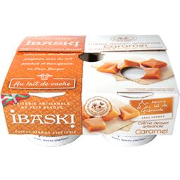 IBASKI Crème dessert Frais Pot Carton 100g x4