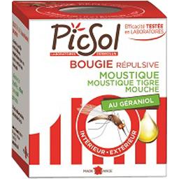 PICSOL Bougie 22 heures Géraniol Boite