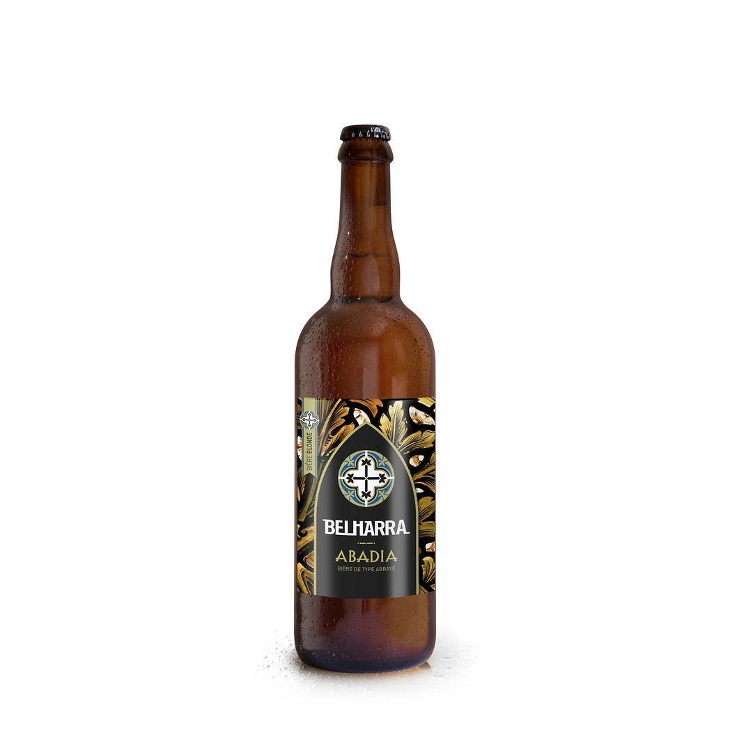 BELHARRA ABADIA Bière lager Blond 7% Verre 750ml