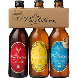 LA BARBOTINE Bière Bouteille Verre 330ml x3