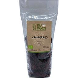 LE BIO DE MANON FRT SEC CRANBERRIES ENTIE SAC 200G