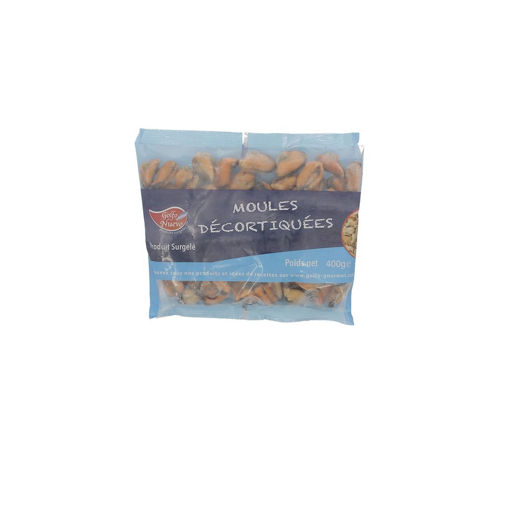 GOLFO NUEVO Decortique Cru Surgelé Sachet 400g