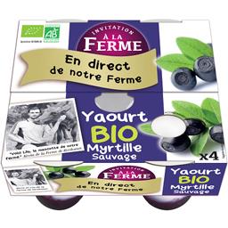 INVITATION A LA FERME Myrtille BIO Pot 125g x4