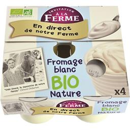 INVITATION A LA FERME blanc BIO Pot 100g x4