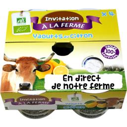 INVITATION A LA FERME Citron BIO Pot 125g x4