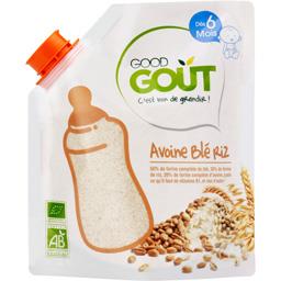 GOOD GOUT AVOINE BLÉ RIZ DÈS 6 MOIS BIO GOOD GOÛT 200G