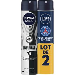 NIVEA DEODORANT HOMME BLACK&WHITE ORIGINAL NIVEA ATOMISEUR 2X200ML