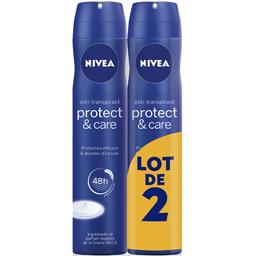 NIVEA DEODORANT FEMME PROTECT&CARE NIVEA ATOMISATEUR 2X200ML