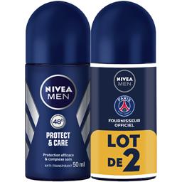 NIVEA DEODORANT HOMME PROTECT&CARE NIVEA BILLE 2X50ML