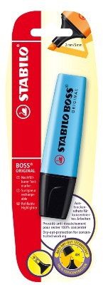 STABILO BLISTER X1 SURLIGNEUR BOSS ORIGINAL BLEU
