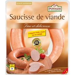 GRUNINGER SAUCISSE VIANDE PCE 400G