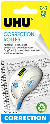 UHU ROLLER CORRECTEUR MINI 6MX5MM