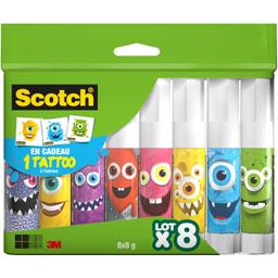 SCOTCH LOT DE 8 BATONS DE COLLE 8G