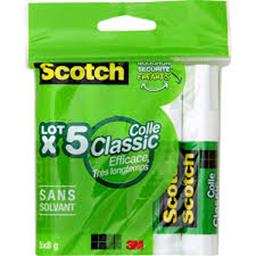 SCOTCH LOT DE 5 BATONS COLLE CLASSIC 8 G