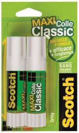 SCOTCH MAXI BATON DE COLLE CLASSIC 2X21G SANS SOLVANT