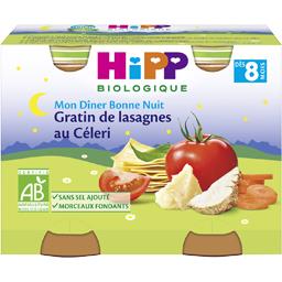 HIPP GRATIN DE LASAGNE AU CÉLERI HIPP POTS 2X190G