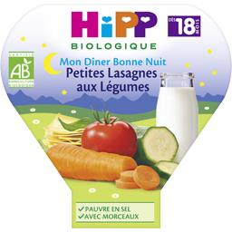 HIPP ASSIETTE PTE LASAGNE AUX LEGUMES HIPP 260G DÉS 18 MOIS