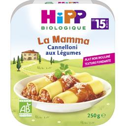 HIPP BIOLOGIQUE CANNELLONI AUX LÉGUMES HIPP BIOLOGIQUE ASSIETTE 250G