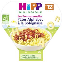 HIPP BIOLOGIQUE PÂTES ALPHABET À LA BOLOGNAISE HIPP BIOLOGIQUE ASSIETTE 230G